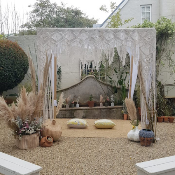 Macrame Curtain Arch